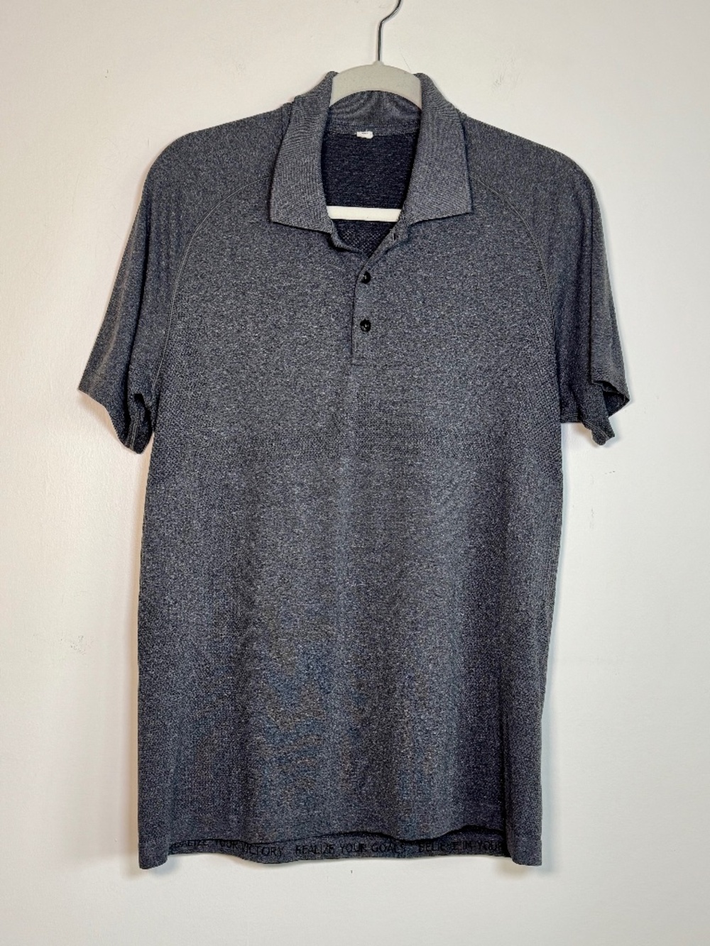 Lululemon Men's Grey Performance Golf Polo | Size M